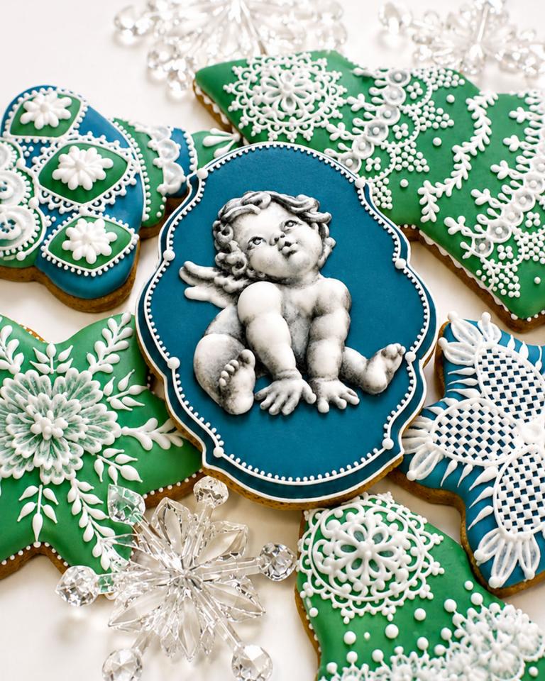 Blue Cherub (20 biscotti da 12 cm)